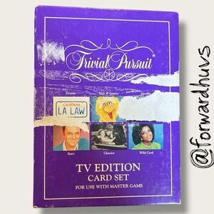 Trivial Pursuit TV Edition Card Set – 1991 – Master Game Add-On – 6 Categories